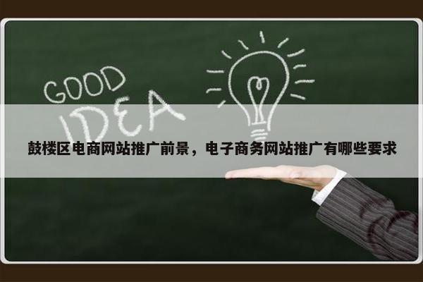 鼓楼区电商网站推广前景，电子商务网站推广有哪些要求