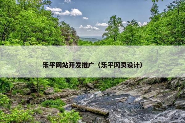 乐平网站开发推广（乐平网页设计）