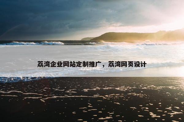 荔湾企业网站定制推广，荔湾网页设计