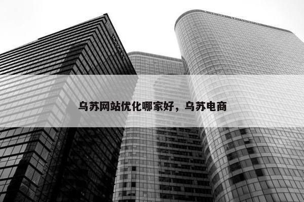 乌苏网站优化哪家好，乌苏电商