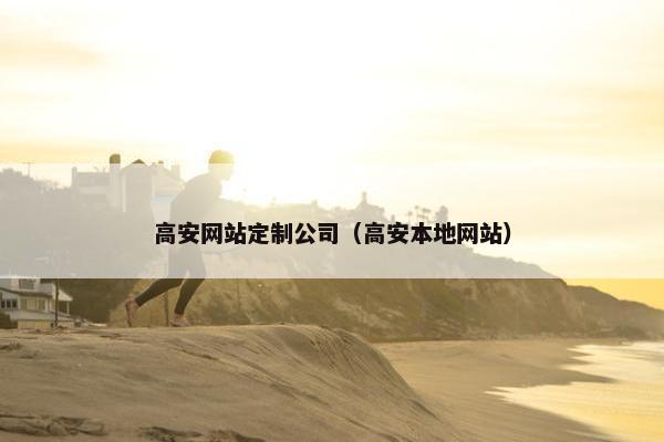 高安网站定制公司（高安本地网站）