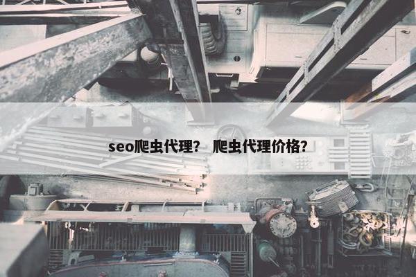 seo爬虫代理？ 爬虫代理价格？