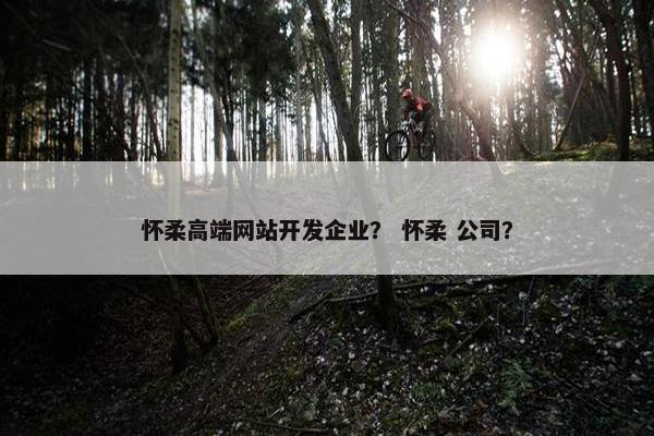 怀柔高端网站开发企业？ 怀柔 公司？