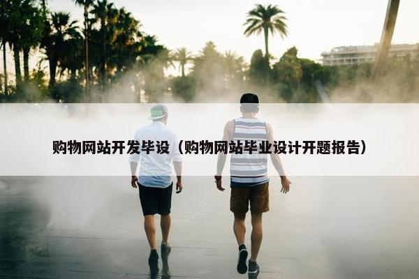 购物网站开发毕设（购物网站毕业设计开题报告）