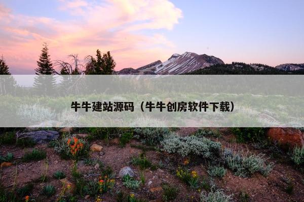 牛牛建站源码（牛牛创房软件下载）