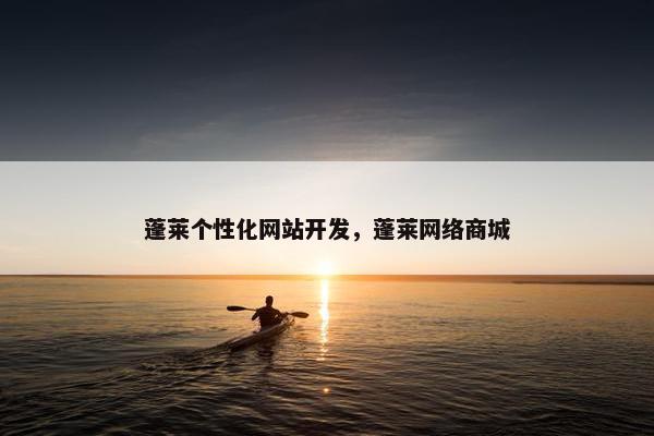 蓬莱个性化网站开发，蓬莱网络商城