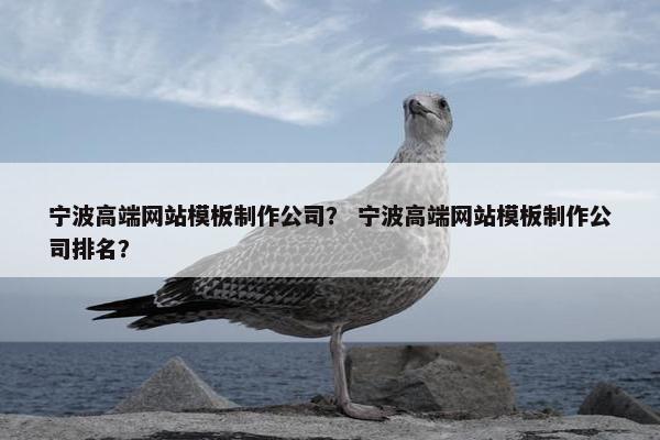 宁波高端网站模板制作公司？ 宁波高端网站模板制作公司排名？
