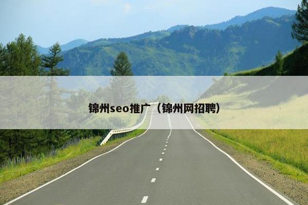 锦州seo推广（锦州网招聘）