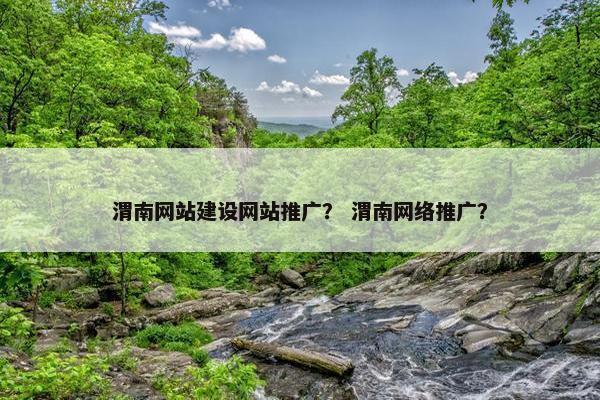渭南网站建设网站推广？ 渭南网络推广？