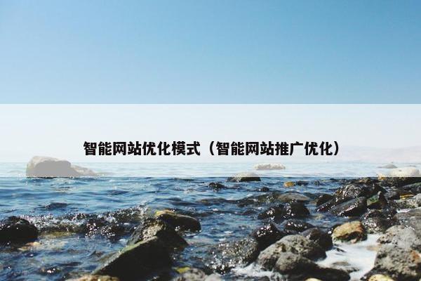 智能网站优化模式（智能网站推广优化）