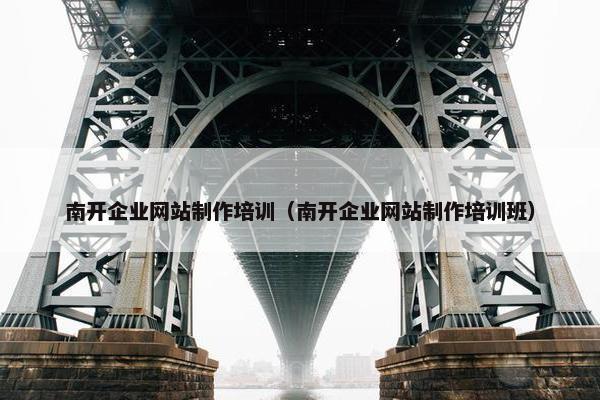 南开企业网站制作培训（南开企业网站制作培训班）