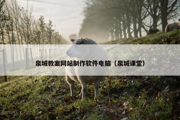 泉城教案网站制作软件电脑（泉城课堂）