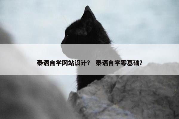泰语自学网站设计？ 泰语自学零基础？