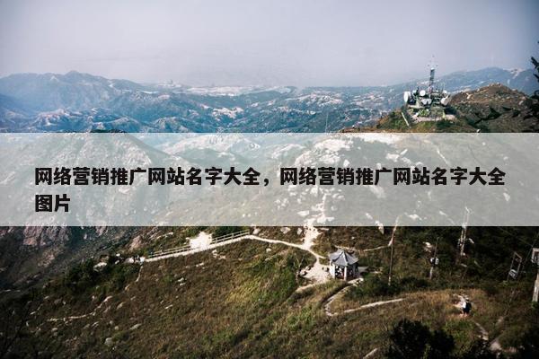 网络营销推广网站名字大全，网络营销推广网站名字大全图片