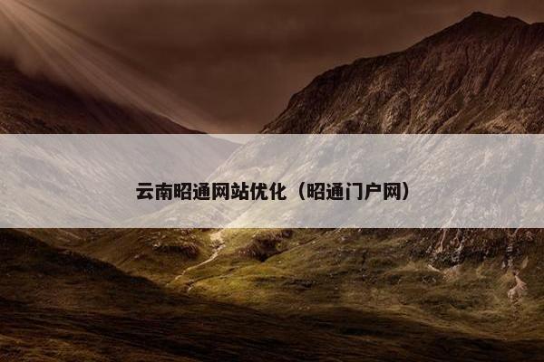 云南昭通网站优化（昭通门户网）