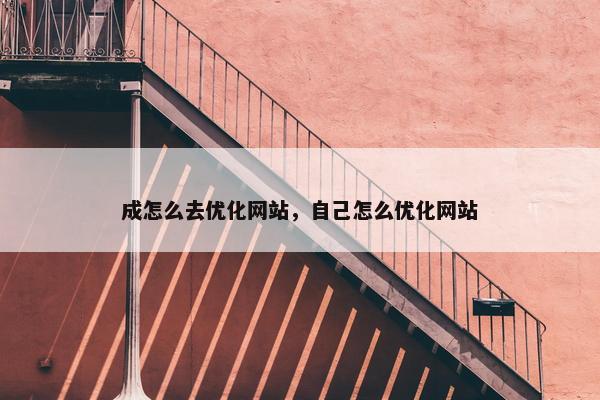 成怎么去优化网站，自己怎么优化网站