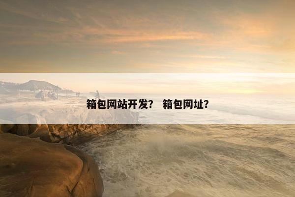 箱包网站开发？ 箱包网址？