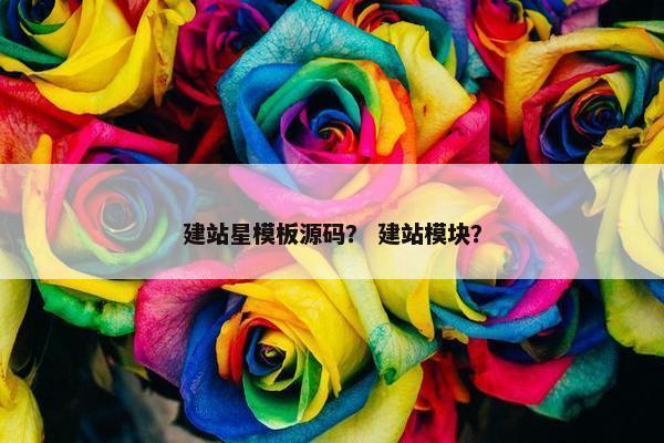 建站星模板源码？ 建站模块？