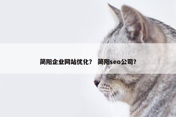 简阳企业网站优化？ 简阳seo公司？