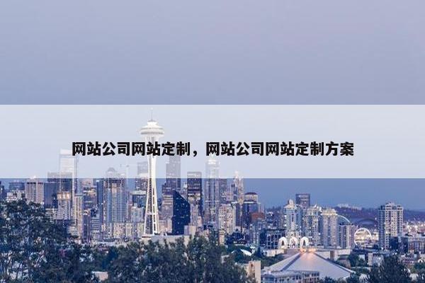 网站公司网站定制，网站公司网站定制方案