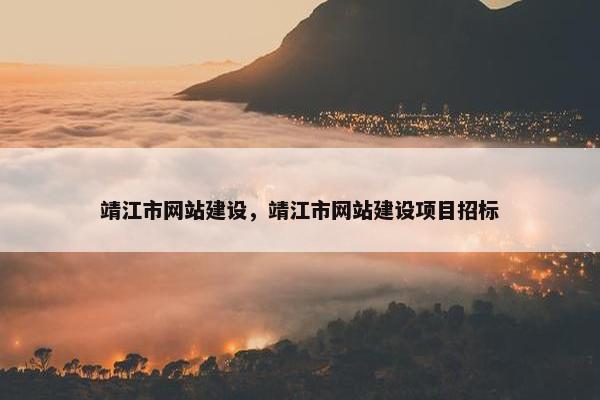 靖江市网站建设，靖江市网站建设项目招标