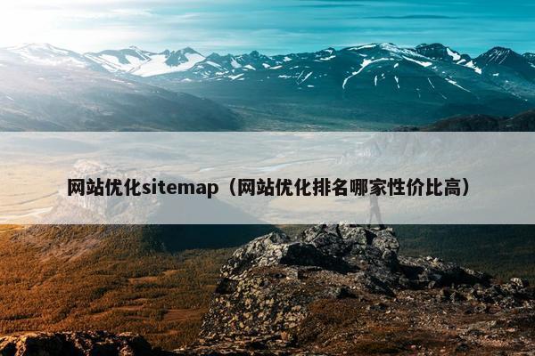 网站优化sitemap（网站优化排名哪家性价比高）