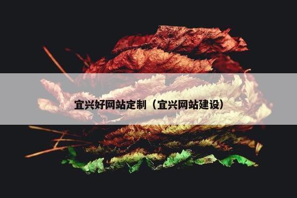 宜兴好网站定制（宜兴网站建设）