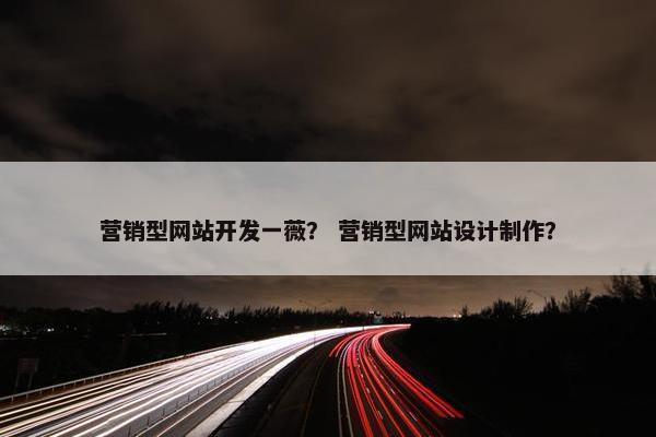 营销型网站开发一薇？ 营销型网站设计制作？
