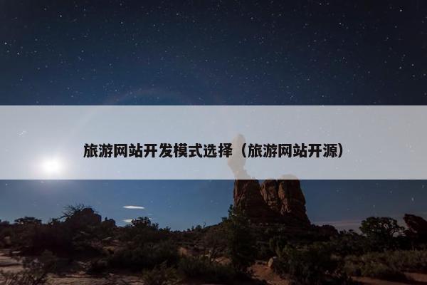 旅游网站开发模式选择（旅游网站开源）