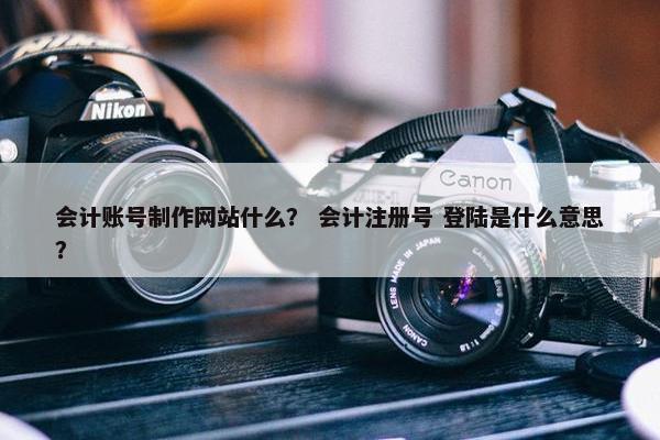 会计账号制作网站什么？ 会计注册号 登陆是什么意思？