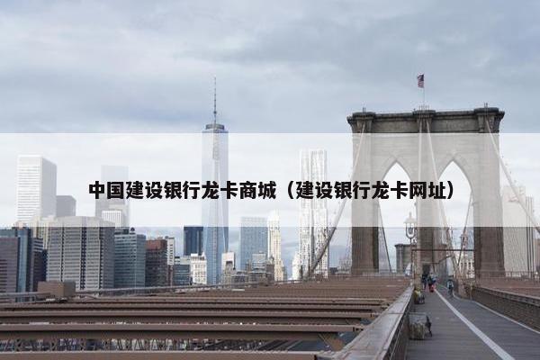 中国建设银行龙卡商城（建设银行龙卡网址）