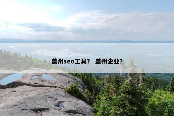 盖州seo工具？ 盖州企业？