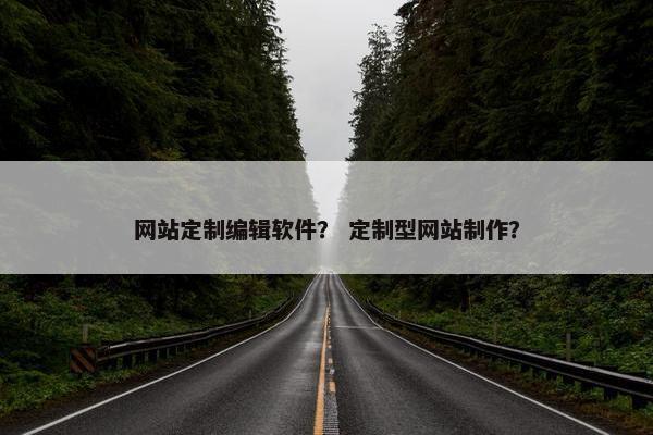 网站定制编辑软件？ 定制型网站制作？