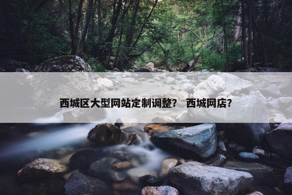 西城区大型网站定制调整？ 西城网店？