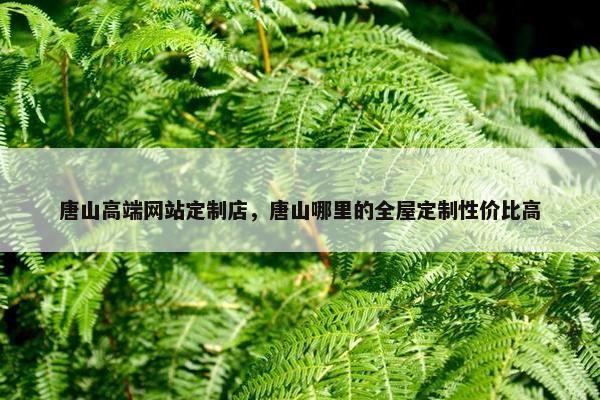 唐山高端网站定制店，唐山哪里的全屋定制性价比高