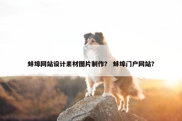 蚌埠网站设计素材图片制作？ 蚌埠门户网站？
