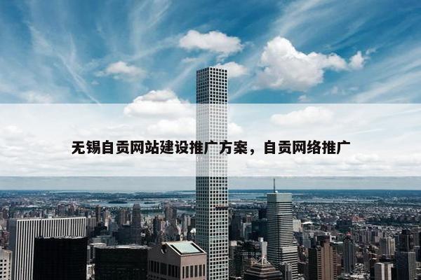 无锡自贡网站建设推广方案，自贡网络推广