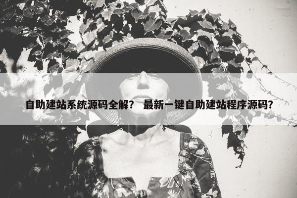自助建站系统源码全解？ 最新一键自助建站程序源码？