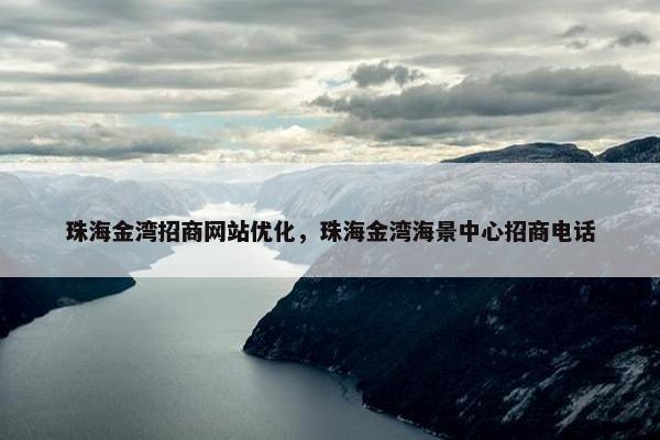 珠海金湾招商网站优化，珠海金湾海景中心招商电话