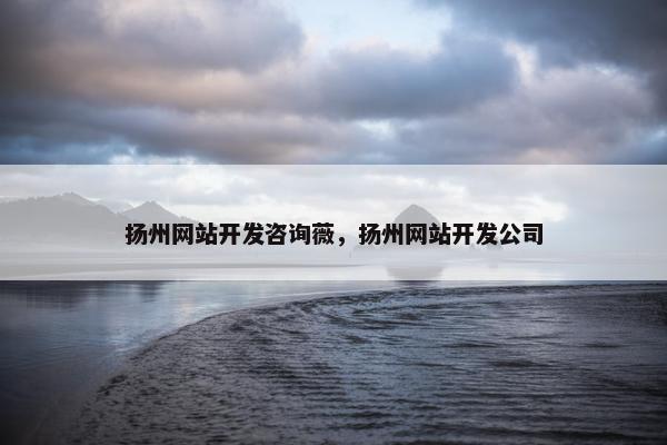 扬州网站开发咨询薇，扬州网站开发公司