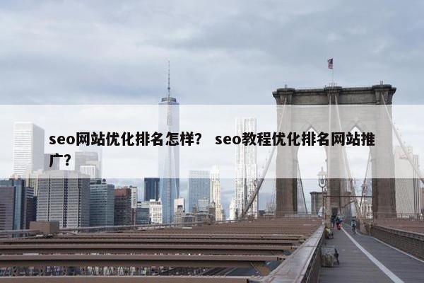 seo网站优化排名怎样？ seo教程优化排名网站推广？