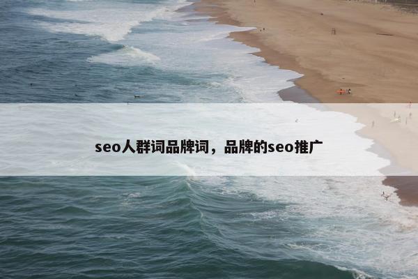 seo人群词品牌词，品牌的seo推广