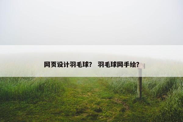 网页设计羽毛球？ 羽毛球网手绘？