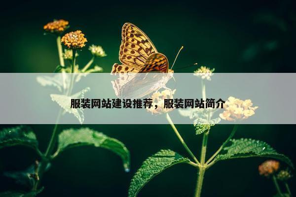 服装网站建设推荐，服装网站简介