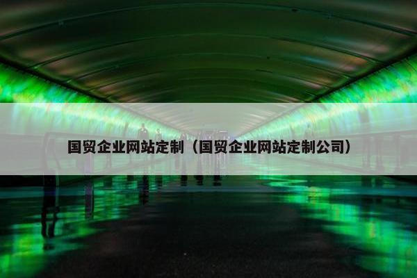 国贸企业网站定制（国贸企业网站定制公司）