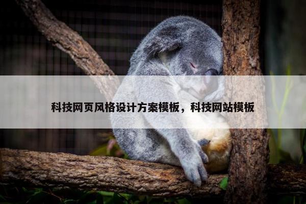 科技网页风格设计方案模板，科技网站模板