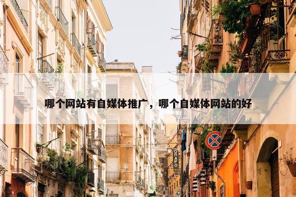 哪个网站有自媒体推广，哪个自媒体网站的好