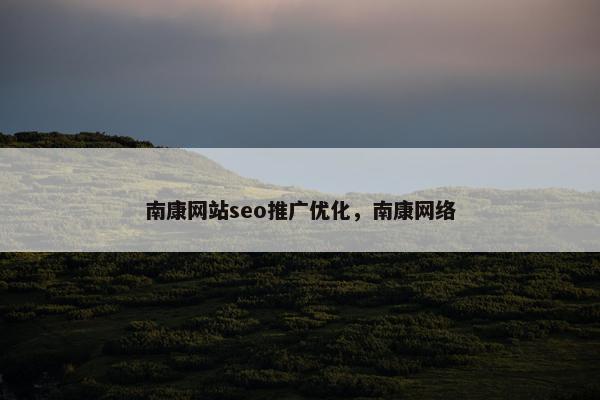 南康网站seo推广优化，南康网络