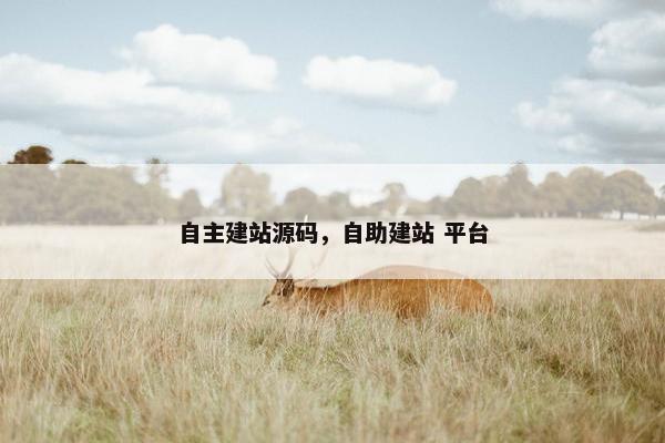 自主建站源码，自助建站 平台