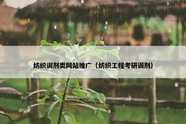 纺织调剂类网站推广（纺织工程考研调剂）